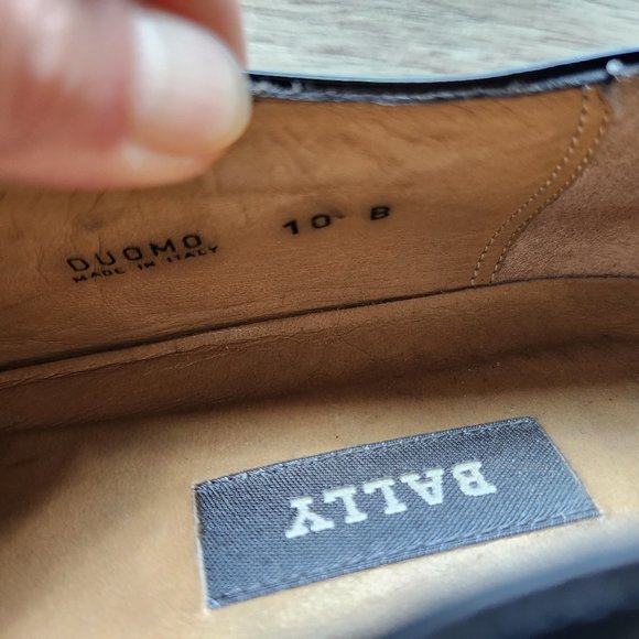 BALLY DUDMO Black Patent Leather Oxford Dress Shoes Lace-Up Made in Italy main image 5
